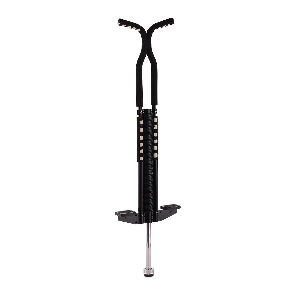 POGO-STICK - Schwarz, Kunststoff/Textil (29/6cm) - Relaxdays