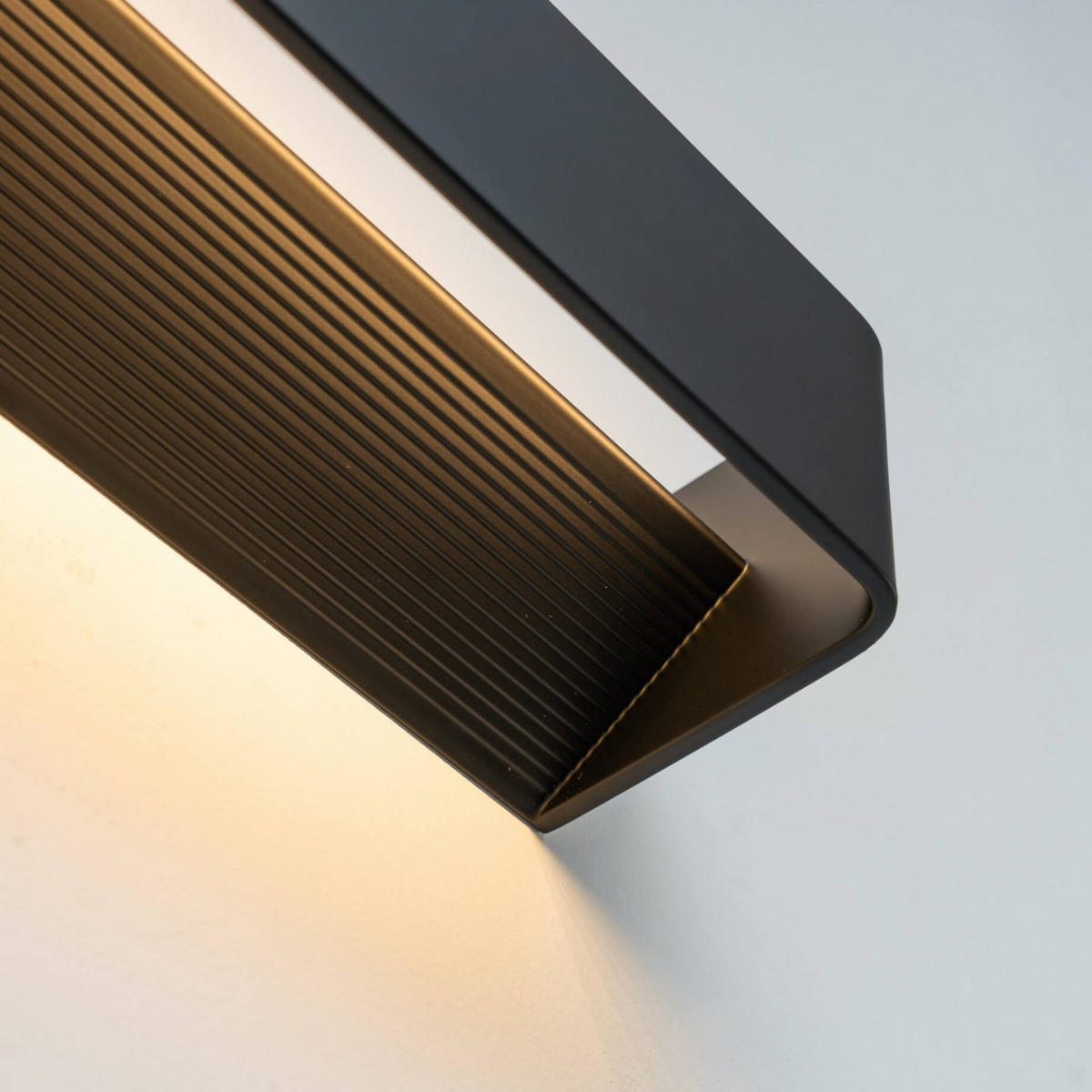 WANDLEUCHTE Quadra, Schwarz, 37cm - Schwarz, Metall (10/8/37cm) - KOSILUM