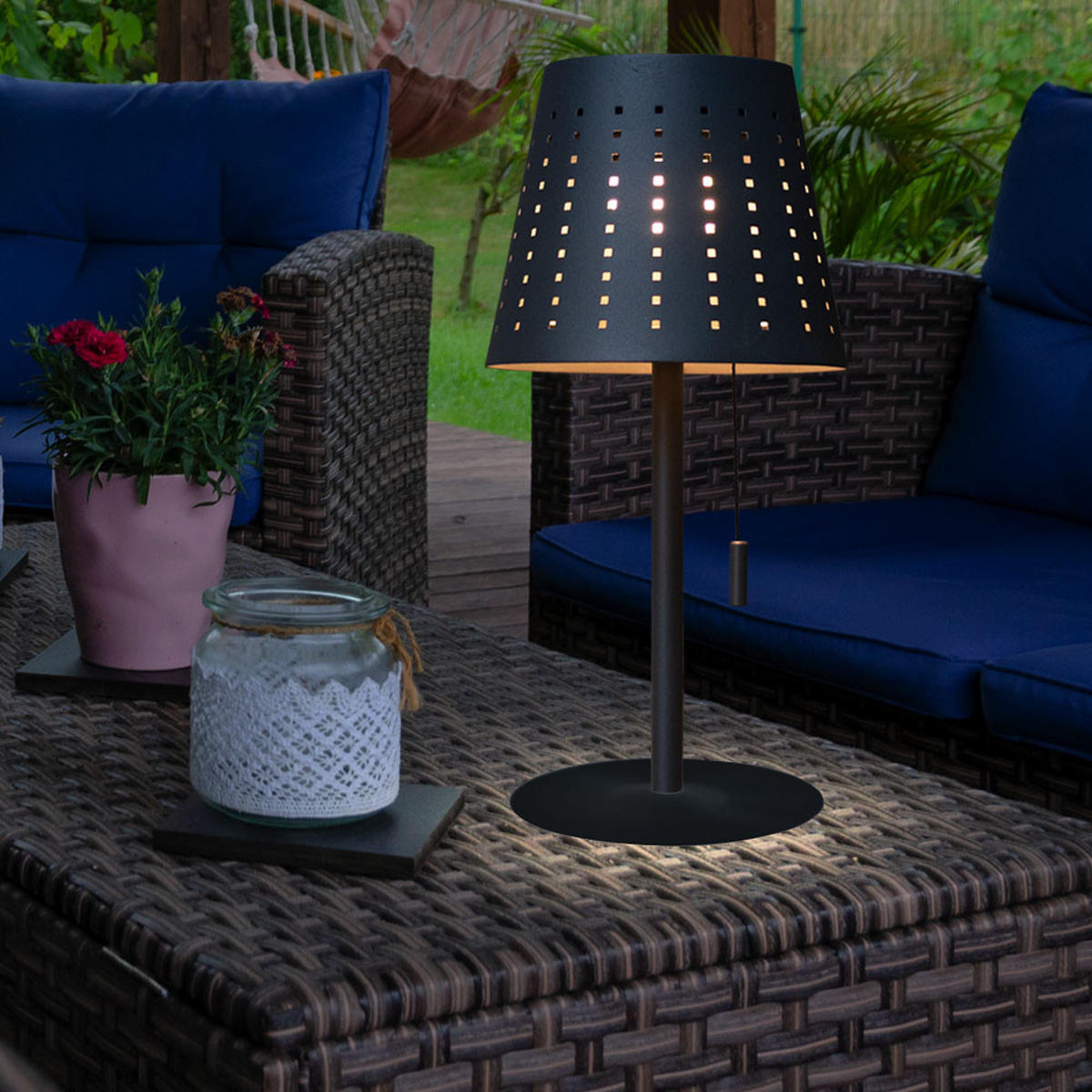 LED AUSSENLEUCHTE Mandy Metall Anthrazit - Anthrazit, Metall (14/14/30cm)