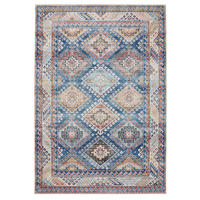 VINTAGE-TEPPICH George waschbar 300x400 cm - Blau, Kunststoff (300/400cm) - benuta