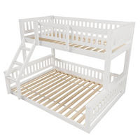 ETAGENBETT 90x200cm+140x200cm Weiß - Weiß, Holz (90/200cm) - ComfortXL