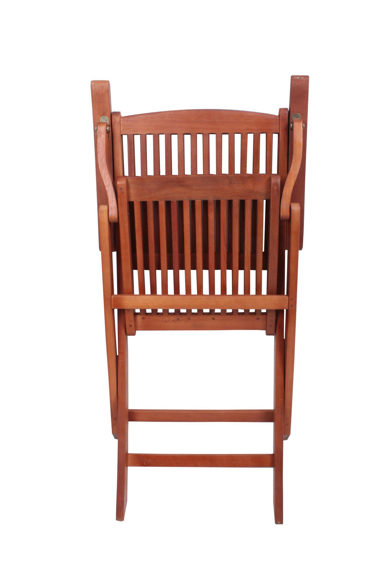 GARTENSTUHL 2er Set Nimes Mit Armlehne Klappstuhl - Hellbraun, Holz (52.5/90/59.5cm) - DELUKE