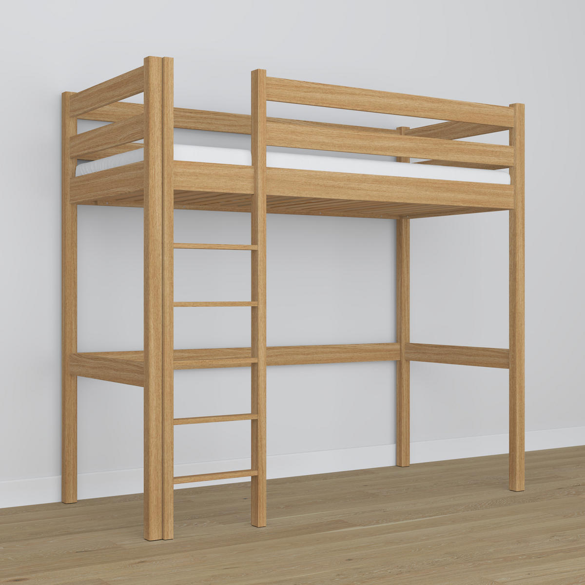 HOCHBETT N05 Eiche Natur 90/190 - Eiche Artisan, Naturmaterialien/Holz (90/190cm) - N-Wood