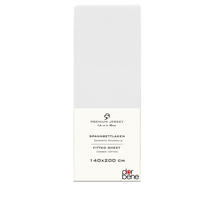SPANNBETTLAKEN Premium Jersey Baumwolle - Weiß, Naturmaterialien (140/200cm) - DarBene