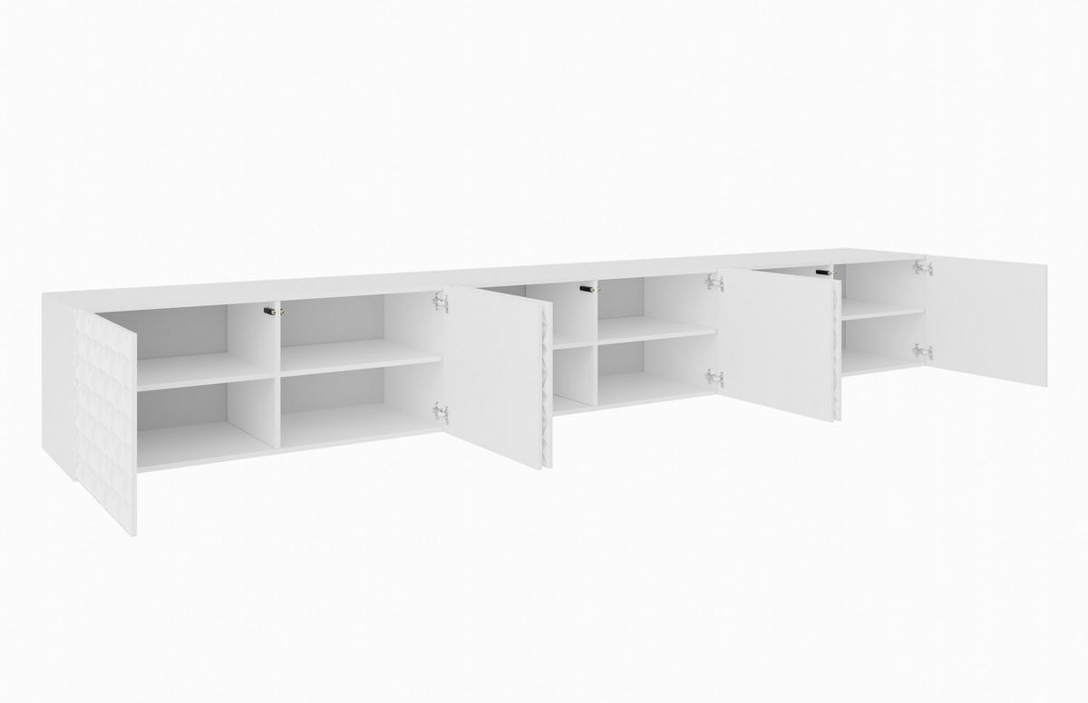 TV-SCHRANK CALI - Weiß, Holzwerkstoff (300/41/40cm) - Meblini