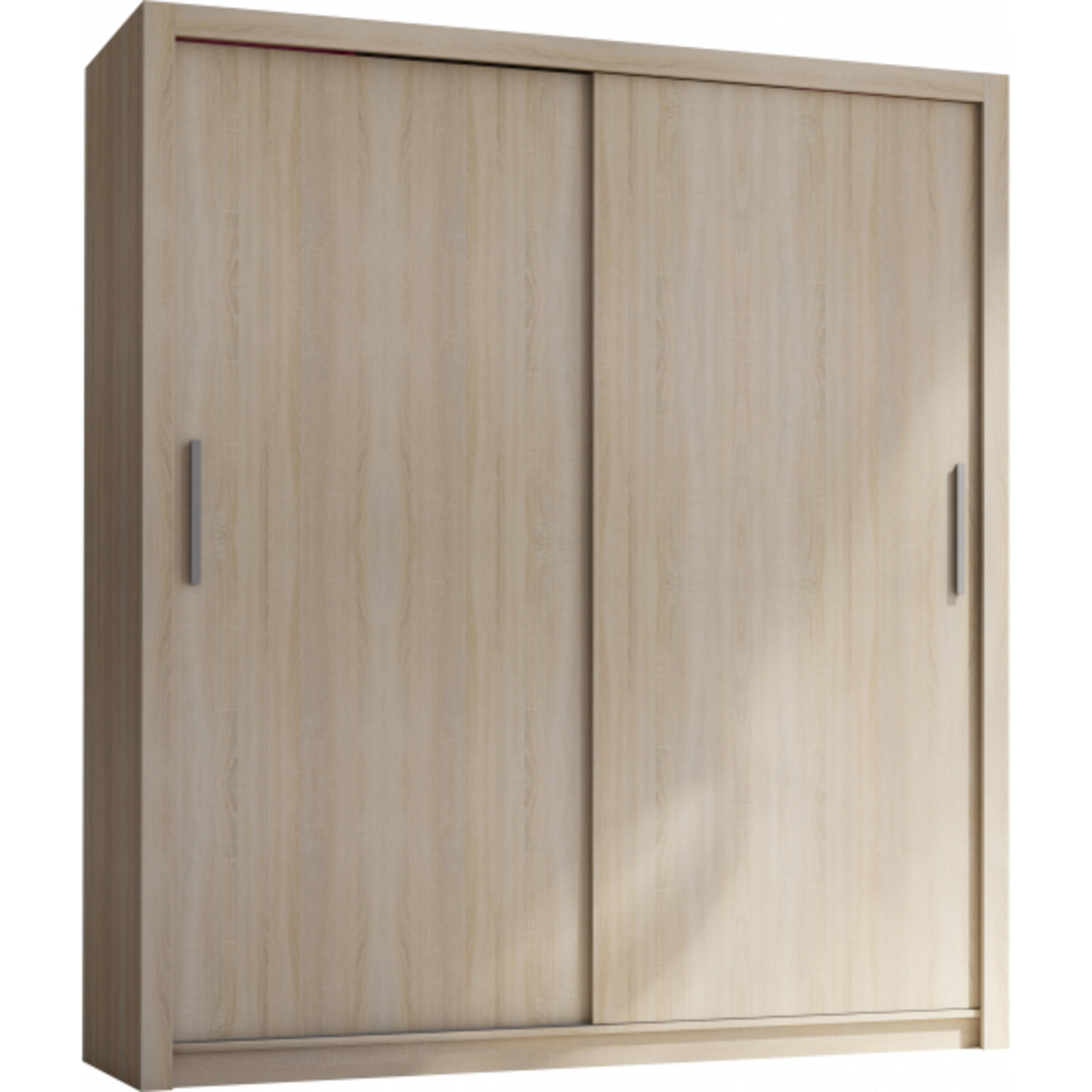 SCHIEBETÜRENSCHRANK - Kleiderschrank K002 180 - Sonoma Eiche - Sonoma Eiche, Holzwerkstoff (181/206/60cm) - Möblo