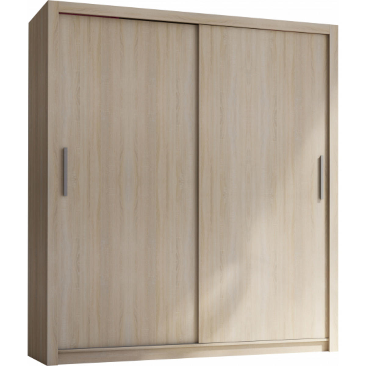SCHIEBETÜRENSCHRANK - Kleiderschrank K002 180 - Sonoma Eiche - Sonoma Eiche, Holzwerkstoff (181/206/60cm) - Möblo