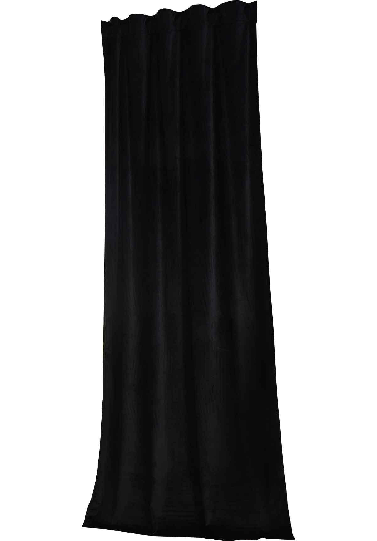 VORHANG MILANO HxB 235x135 cm Schwarz - Schwarz, Textil (135/235cm) - Gardinenbox