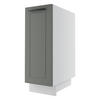 KÜCHENUNTERSCHRANK Kvantum D1D/30 Dust Grey Matt / Weiß Matt 30 / 50 / 82cm - Weiß/Grau, Holz/Holzwerkstoff (30/82/50cm) - Feldmann-Wohnen