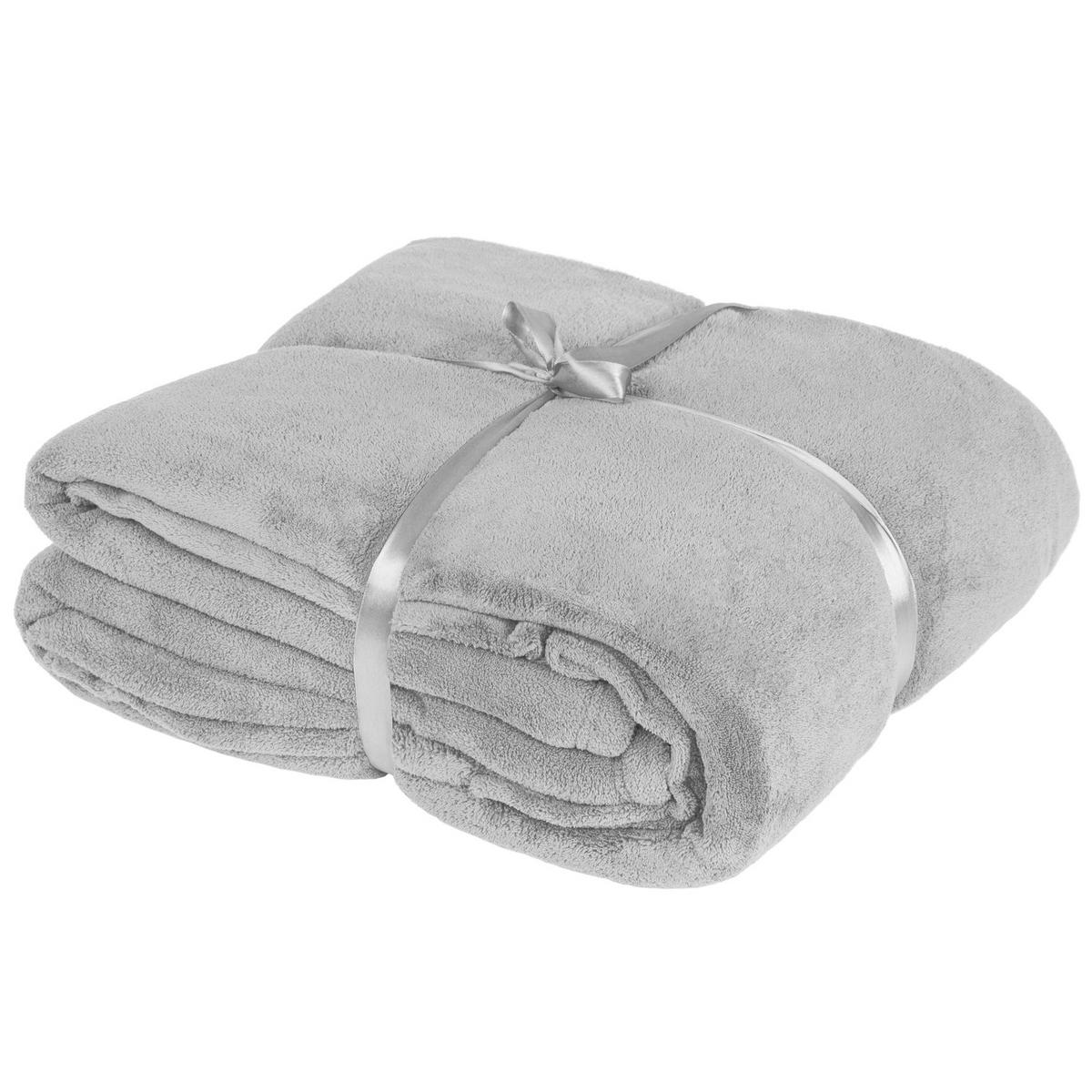 KUSCHELDECKE MIT ÄRMELN ,inklusive Tasche auf der Vorderseite,grau - Grau, Textil (150/180cm) - tectake