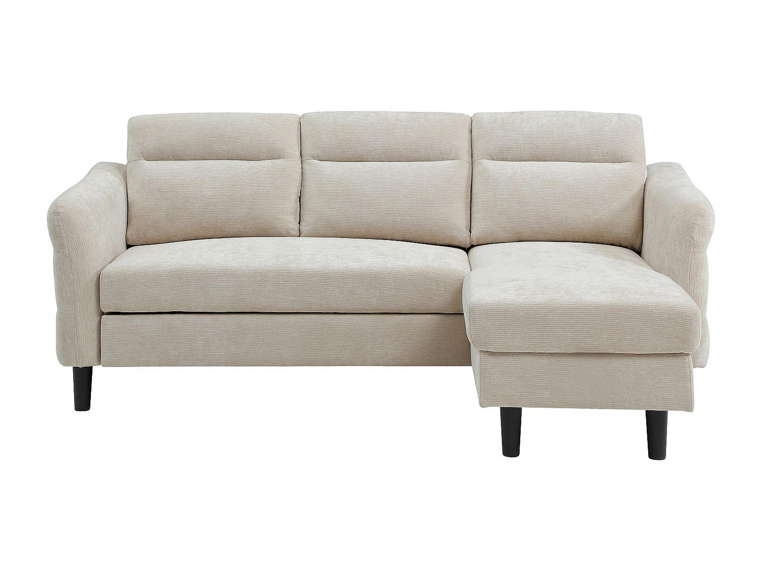 SCHLAFSOFA - 4 Personen - Stoff - Beige - - Beige, Textil (206/90/139cm) - Vente-Unique