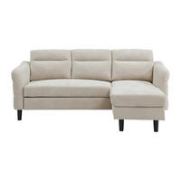 SCHLAFSOFA - 4 Personen - Stoff - Beige - - Beige, Textil (206/90/139cm) - Vente-Unique