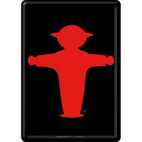 MINIBLECHSCHILD 10/14 cm Berlin Ampelmann Rot - Multicolor, Metall (10/14/0.1cm) - Nostalgic-Art