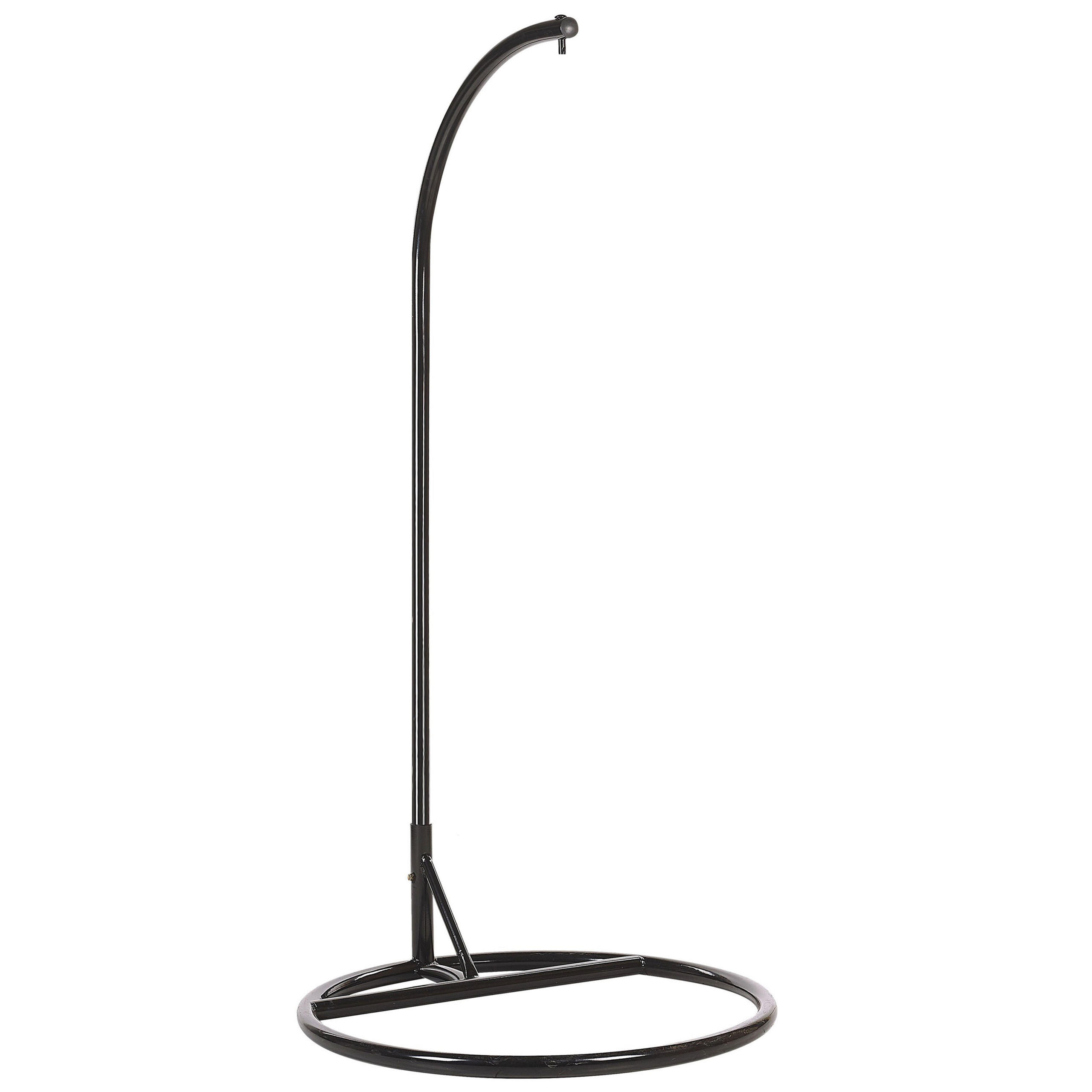 GESTELL für Hängesessel Stahl schwarz Stan - Schwarz, Metall (97/199/97cm) - Beliani