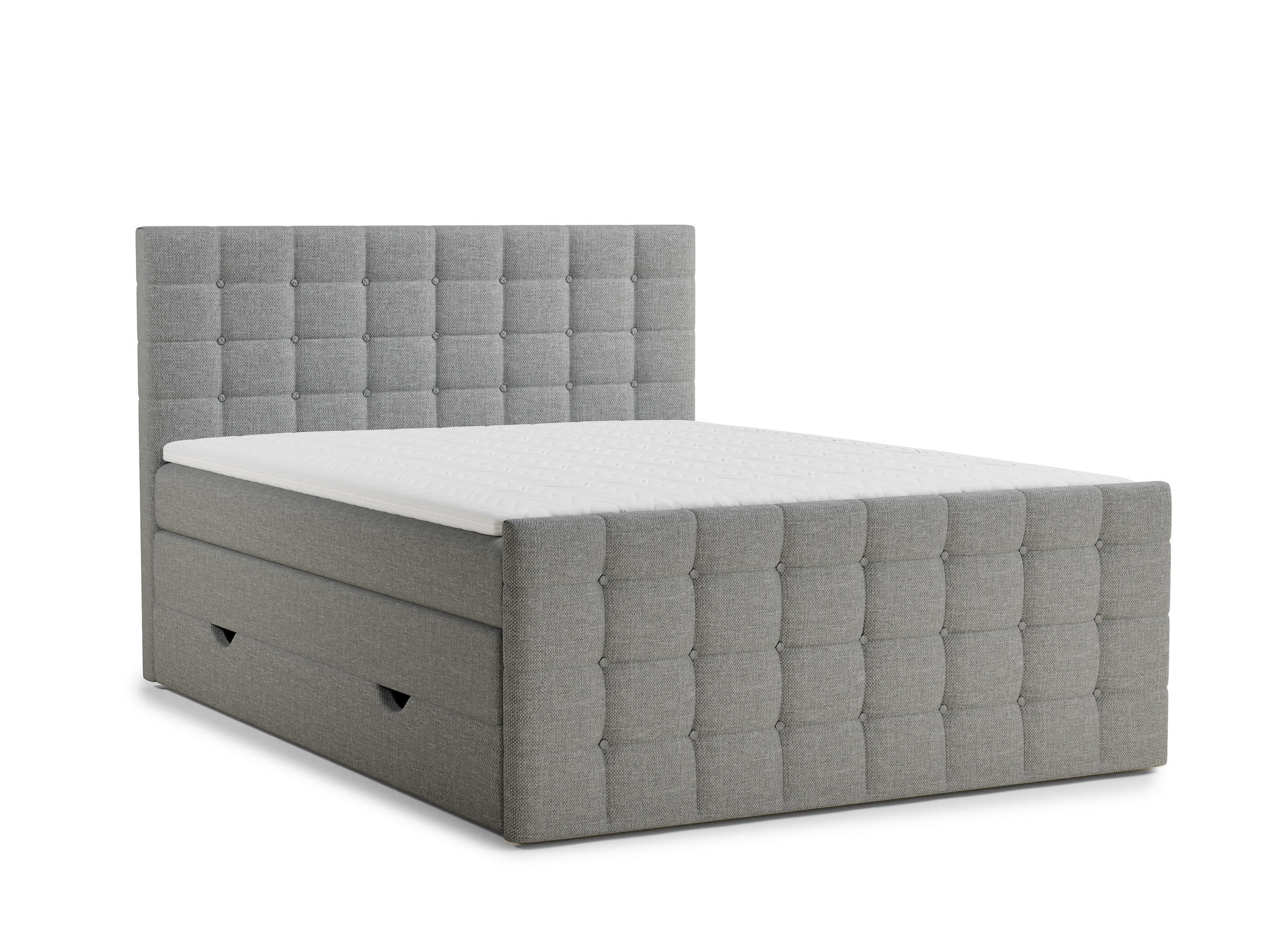 Maison de Reve Boxspringbett Grau 180x200 cm