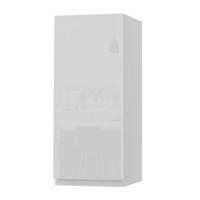 HÄNGESCHRANK Florence W2/30 Weiß / RAL 9003 signalweiß HG 30 / 32,5 / 72cm - Türanschlag links - Weiß Hochglanz/Weiß, Holz/Holzwerkstoff (30/72/32.5cm) - Feldmann-Wohnen