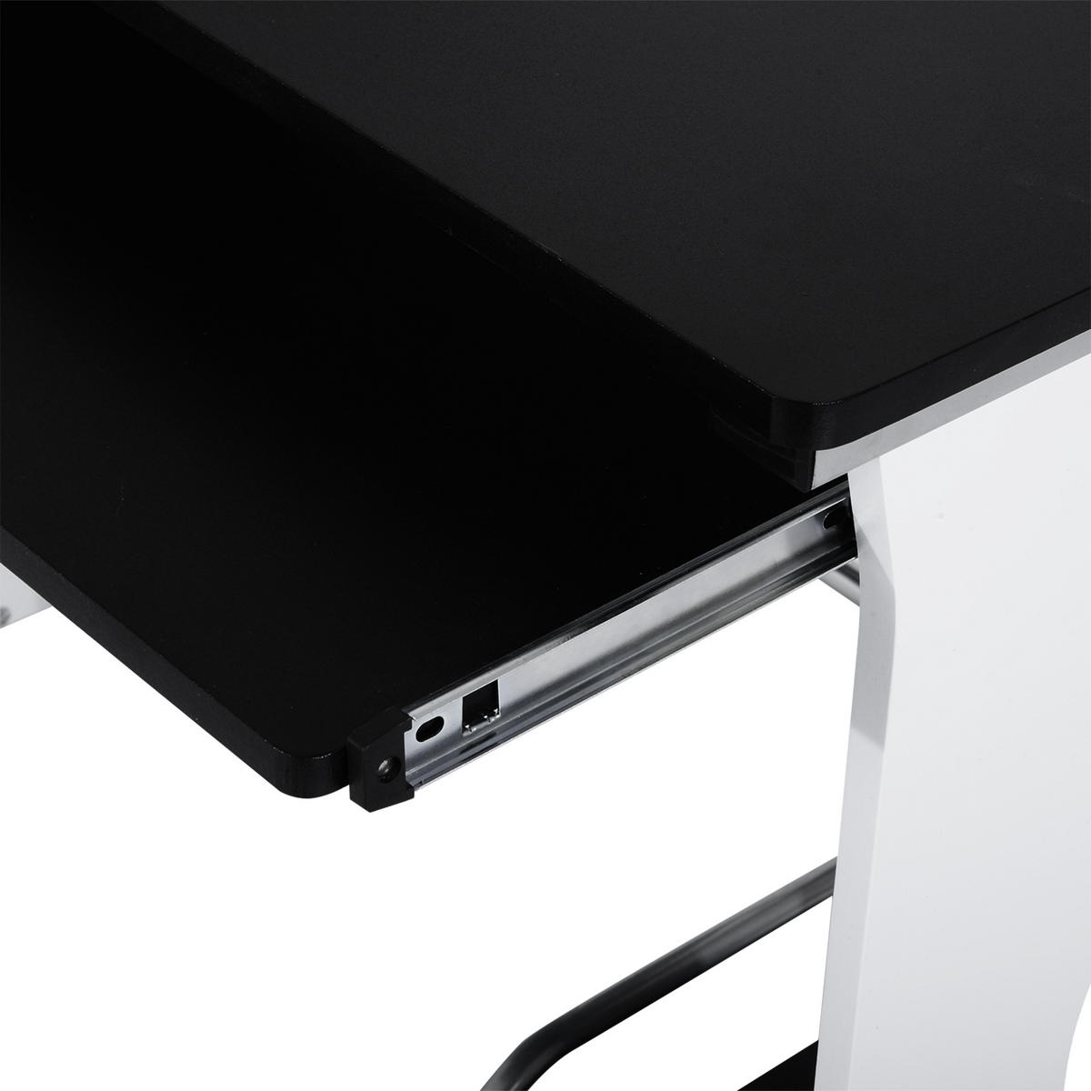 BÜROTISCH Schwarz 1 Stück - Schwarz, Holzwerkstoff (52/100/75cm) - GiPP