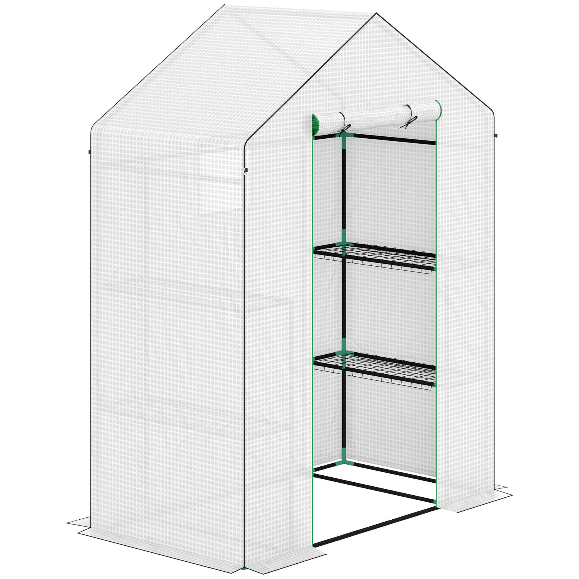 Outsunny SKLENÍK, 143L x 74B x 190H cm