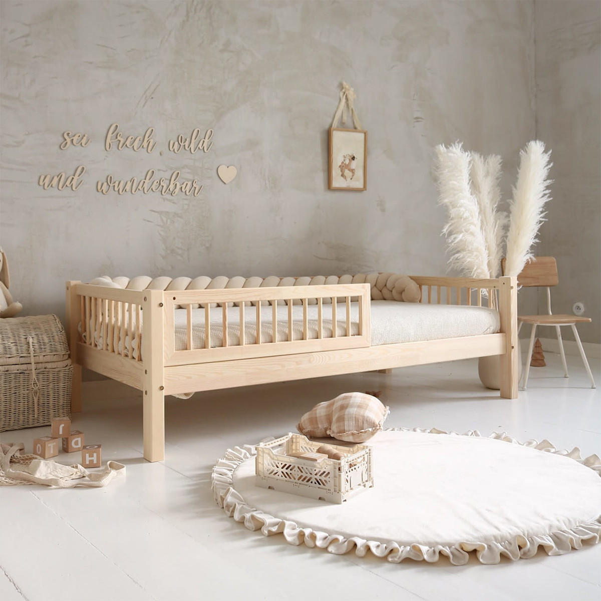 POSTEL 90/190 Adèle Přírodní dřevo - hnědá, dřevo (90/190cm) - Petits-meubles