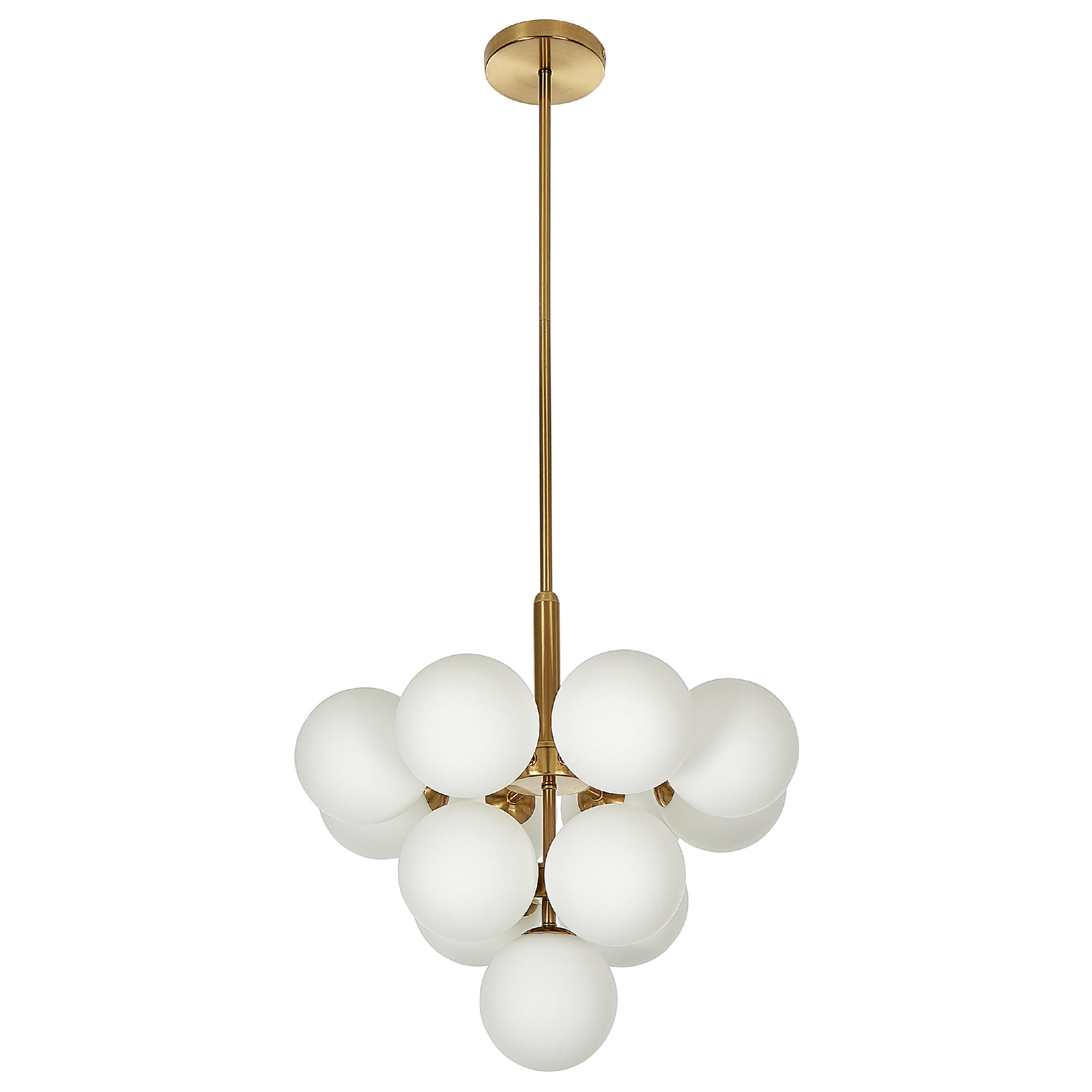 HÄNGELEUCHTE Birrie 43/43/99 cm - Messingfarben, Metall (43/43/99cm) - Beliani