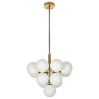 HÄNGELEUCHTE Birrie 43/43/99 cm - Messingfarben, Metall (43/43/99cm) - Beliani