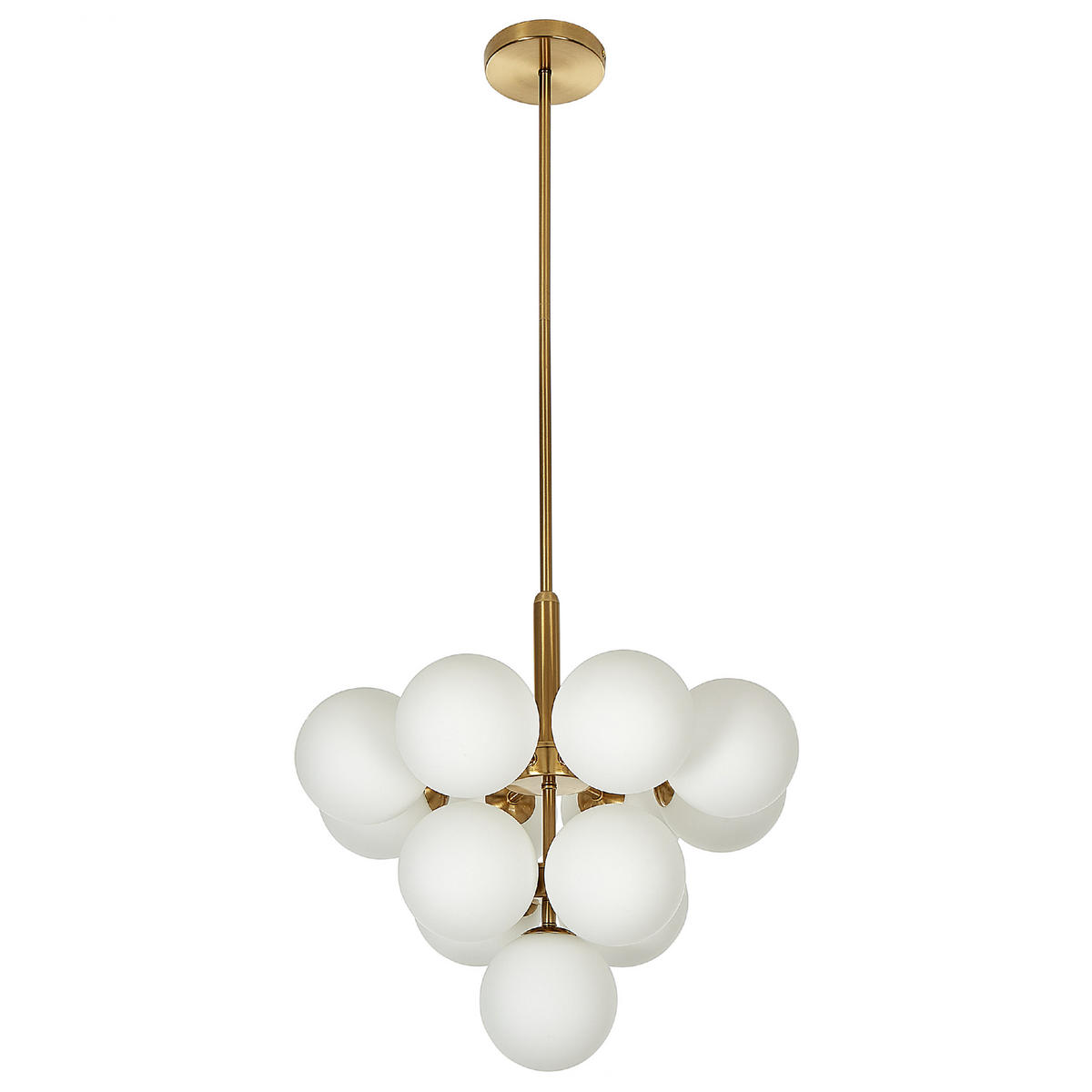 HÄNGELEUCHTE Birrie 43/43/99 cm - Messingfarben, Metall (43/43/99cm) - Beliani