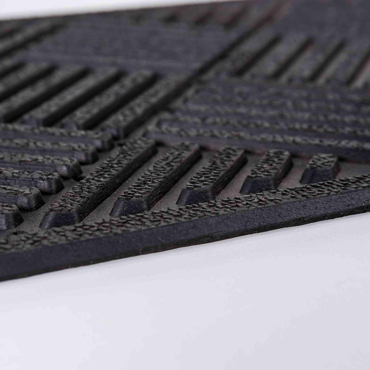 FUSSMATTE AUßEN DYNAMIC RILLEN - Schwarz, Textil (25/60cm) - Astra