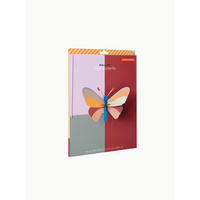 WANDDEKO Istic-Schmetterling 8.5/18 cm - Multicolor, Wellpappe (8.5/18/24cm) - KUNSTLOFT