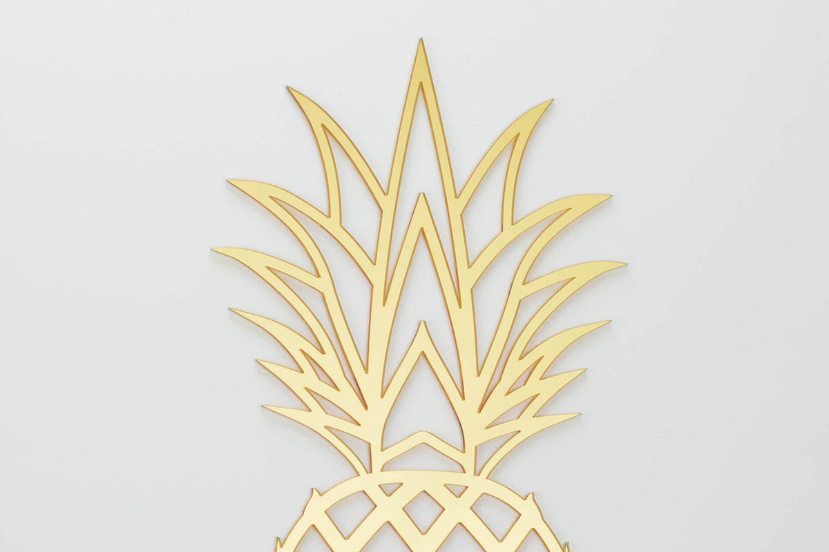 WANDBILD Gold 50/70 cm - Goldfarben/Weiß, Glas (1.8/70cm) - KUNSTLOFT