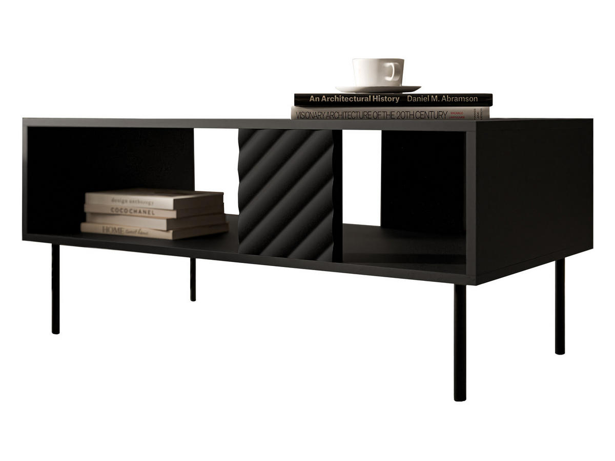 COUCHTISCH Lucca 100 - Schwarz, Holz/Holzwerkstoff (55/100/46cm) - MIRJAN24