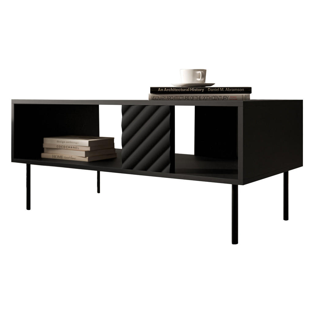 Thumbnail - Mirjan24 Couchtisch, Schwarz, Holzwerkstoff, Rechteckig,Rechteckig, 100x46x55 cm, Wohnzimmer, Wohnzimmertische, Couchtis...