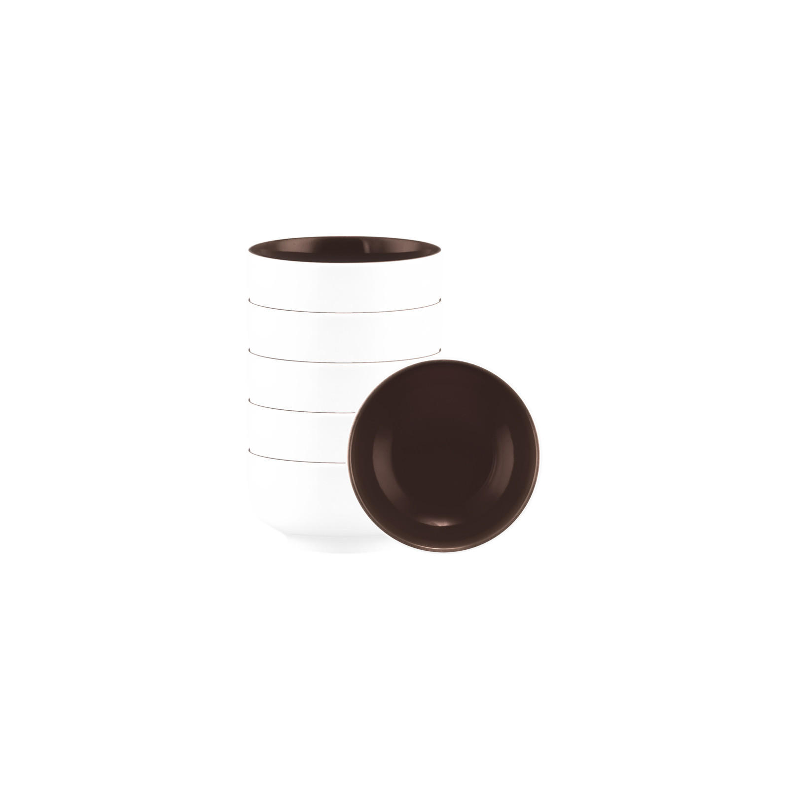 DIPSCHALEN Sento Home Pure Colors Chocolate Brown ø 8,6 cm 6er Set - Dunkelbraun, Keramik (8.6cm) - Seltmann Weiden