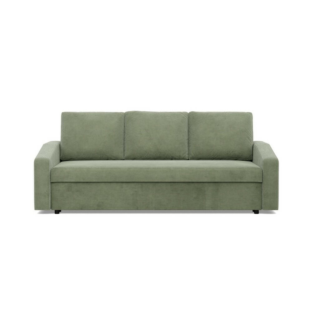 SOFA Neo mit abgeschrägter Armlehnen olivgrün - Olivgrün, Textil (220/92/92cm) - SIMKAM Furniture