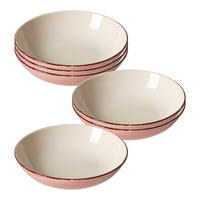 SUPPENSCHALEN Happy rot ø 20,5 cm 6er Set - Rot, Keramik (20.5cm) - Ritzenhoff Breker