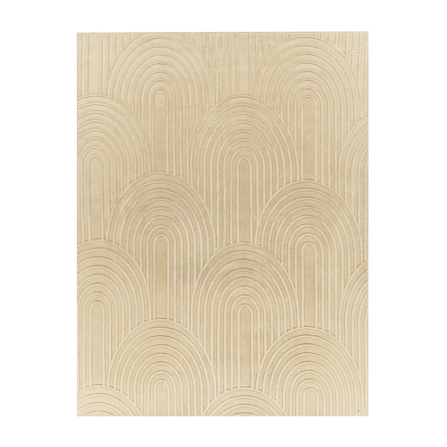 FLACHWEBETEPPICH Boho Beige 80 x 150 cm - Beige, Kunststoff (80/150cm) - TT Home