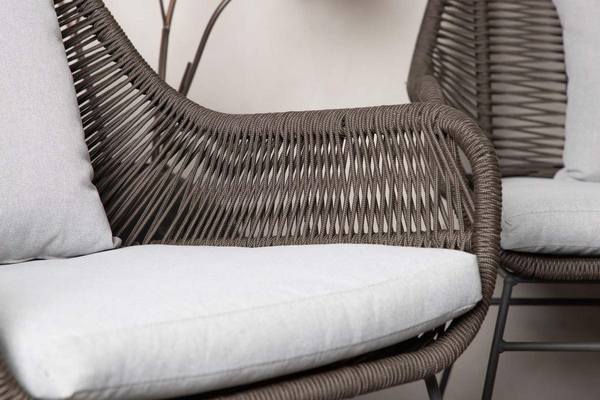 LOUNGE-SET braun - Braun, Holzwerkstoff - ebuy24