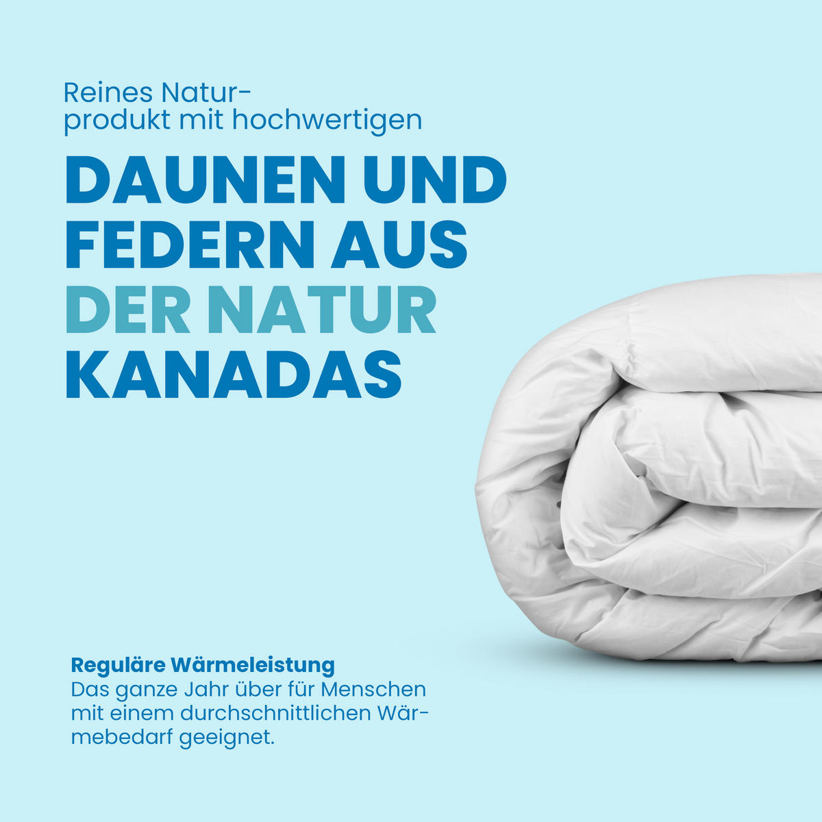 KASSETTENBETT Feder/Daunen Mountain Peak 135x200xm - Weiß, Naturmaterialien (135/200cm) - Bestlivings