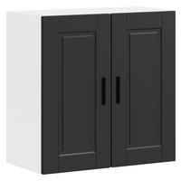 KÜCHEN-HÄNGESCHRANK Schwarz Holzwerkstoff - Schwarz, Holzwerkstoff (31/60/60cm) - vidaXL