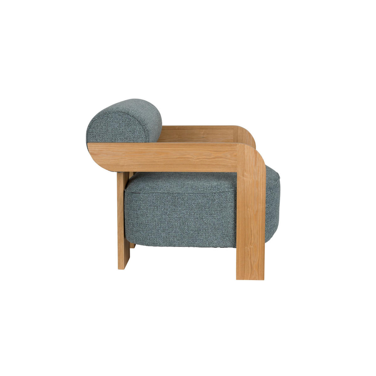 SESSEL Oolong Blau/ Grau - Blau, Kunststoff (72.5/76/90cm) - Zuiver