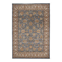 DESIGN Teppich mit Blumenmuster blau - Blau, Textil (200/290cm) - AFK Living