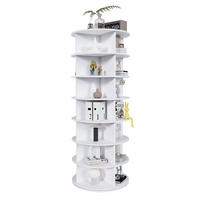 BOTNÍK, 60/60/161 cm, PVC bílý, otočný 360° se 7 úrovněmi - bílá, plast (60/161/60cm) - BEAOK