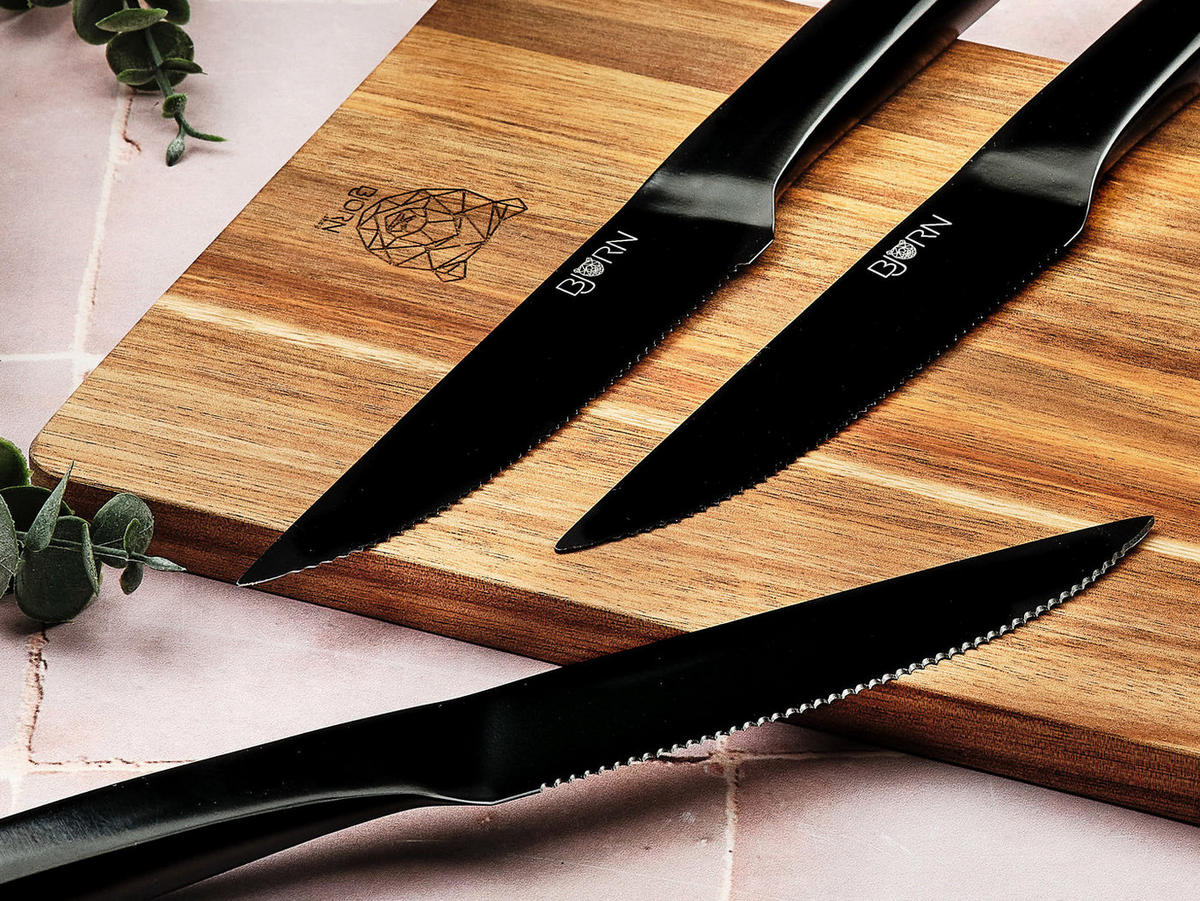 STEAKMESSER Jensen - 6er-Set - Schwarz, Metall (26cm) - Björn