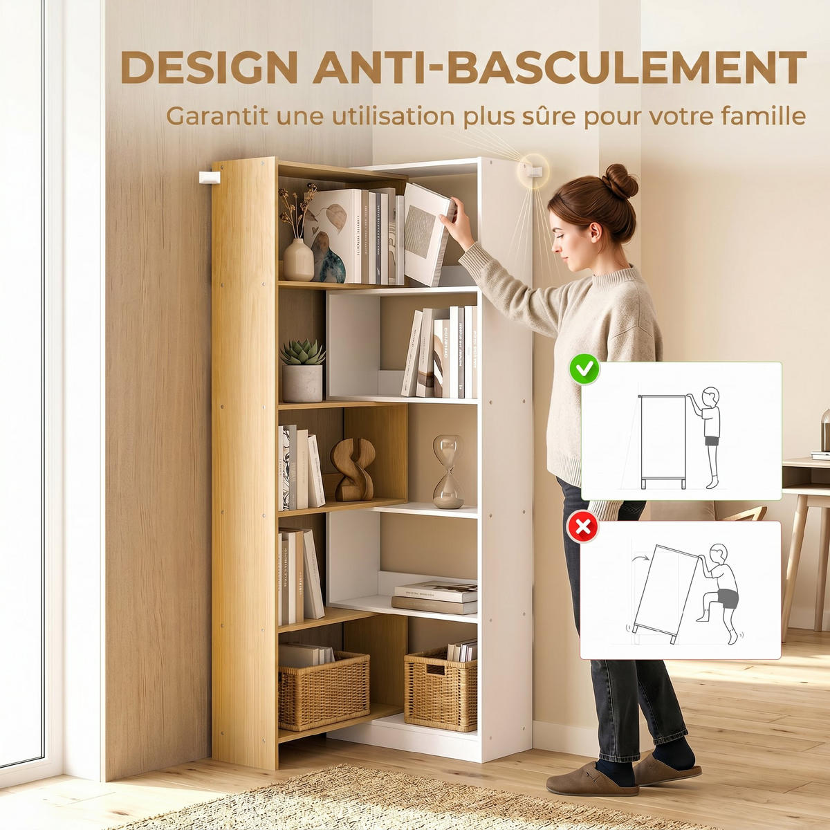 REGAL DE-15578 ausziehbar 60-111 cm, 5-stufig Weiß - Weiß, Holzwerkstoff (23.8/163.7/111.5cm) - ComfortXL