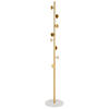 GARDEROBENSTÄNDER Metall gold/weiß 170 cm Notus - Goldfarben/Weiß, Metall (32/170/32cm) - Beliani