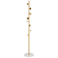 GARDEROBENSTÄNDER Metall gold/weiß 170 cm Notus - Goldfarben/Weiß, Metall (32/170/32cm) - Beliani