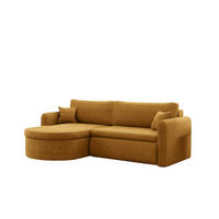 ECKSOFA Feliz In Poso - Gelb, Holzwerkstoff/Textil (160/250cm) - Fun Möbel