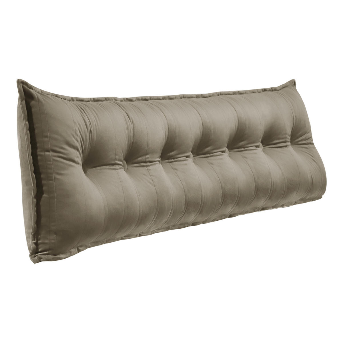 RÜCKENKISSEN Samtlook Ekru 200 cm - Ecru, Textil (45/200cm) - Vercart