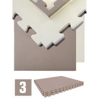 BODENSCHUTZMATTE 90x90x2,5 cm, Braun, 3er Set - Braun, Kunststoff (90/90/2.5cm) - eyepower