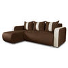 ECKSOFA Rino - Beige/Braun, Holz/Textil (230/152cm) - Sofnet