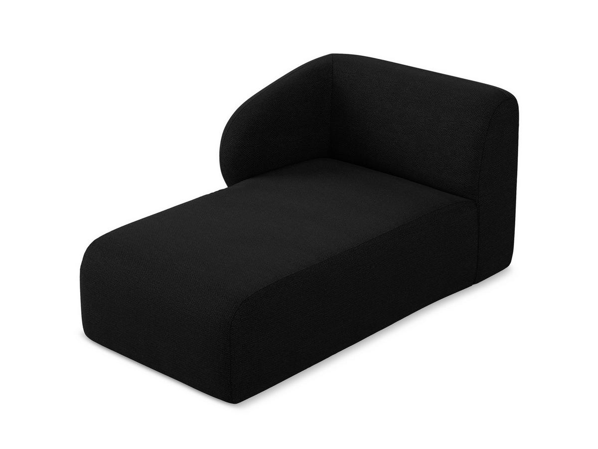 SOFAELEMENT Rechts Samt Stoff Rot - Weinrot/Schwarz, Holzwerkstoff/Kunststoff (101/77/175cm) - Makamii